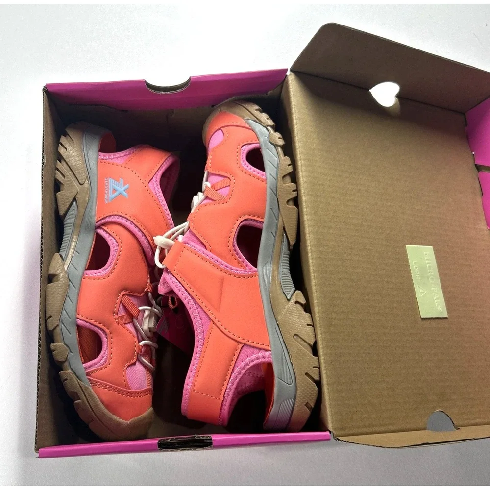 ZeroXposur Wallowa Kids Sport Sandals Size‎ 5 Coral Pink Closed Toe Shoes NEW
